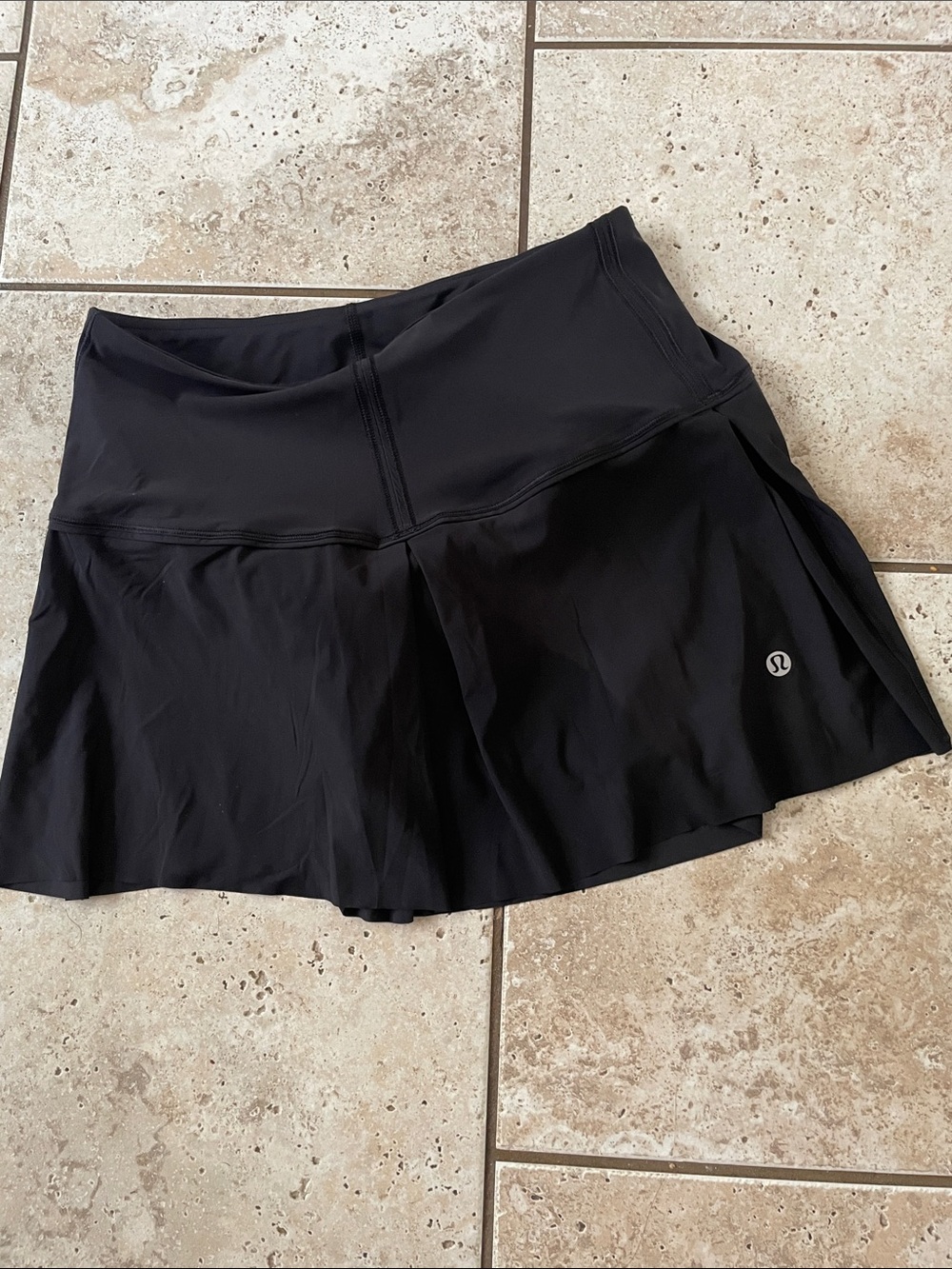 lululemon athletica Black Athletic Skort with Built-In Shorts
